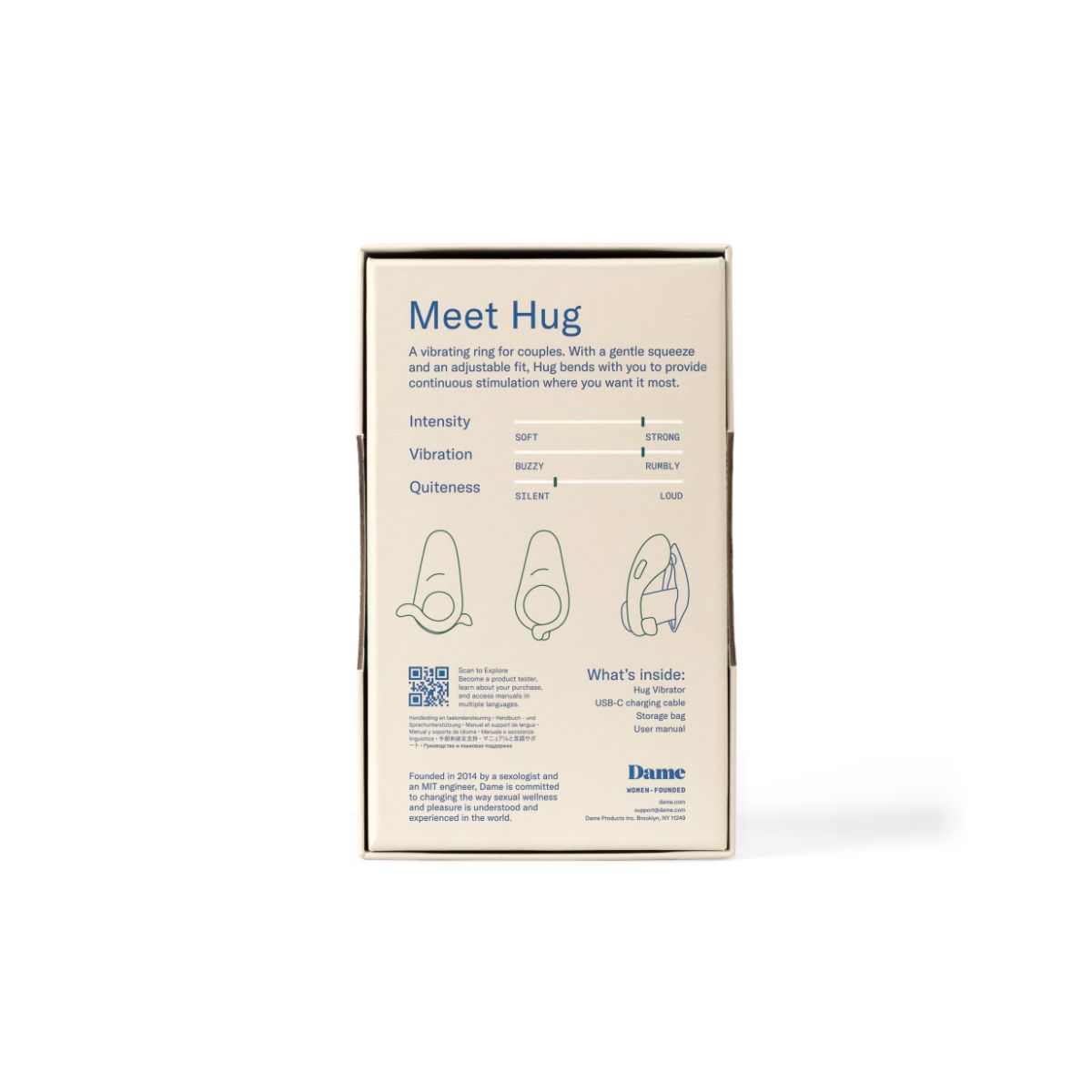 Dame - Hug Adjustable Cock Ring - Fir