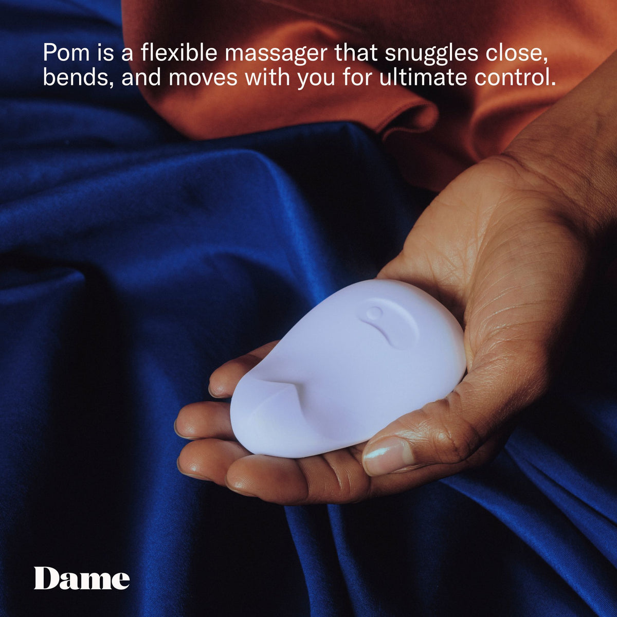 Dame - Pom Flexible Vibrator - Ice