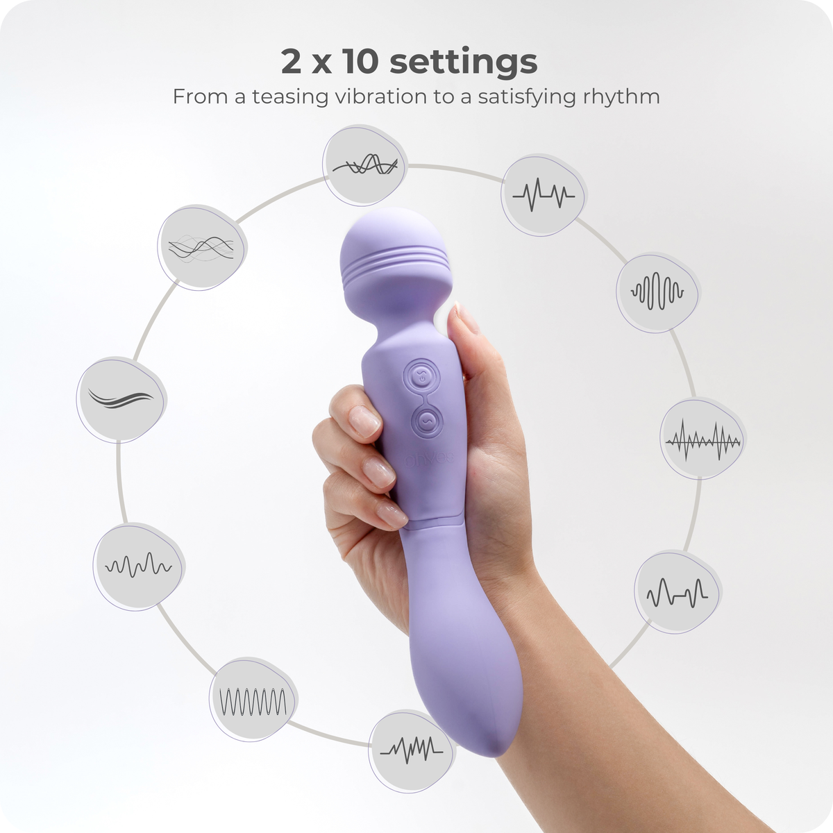 OHYES Magic Wand Vibrator - Dual Wand and G Spot Massager