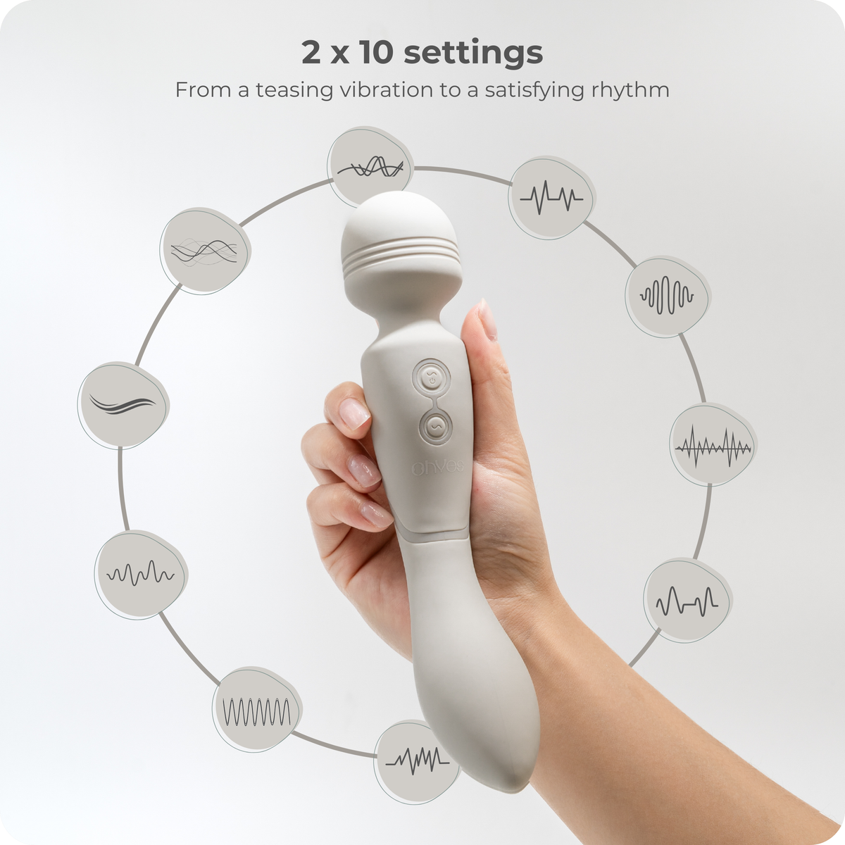OHYES Magic Wand Vibrator - Dual Wand and G Spot Massager