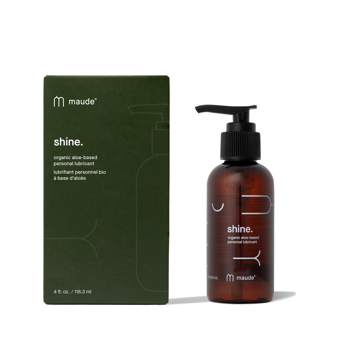 Shine, 4 oz - water-based personal lubricant, organic aloe