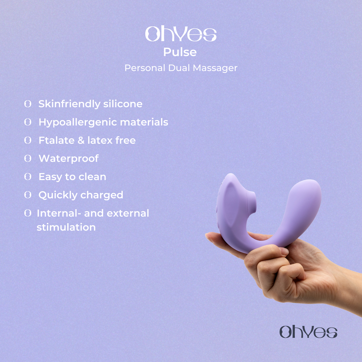 Dual Air Pressure and G Spot Vibrator - OHYES Pulse