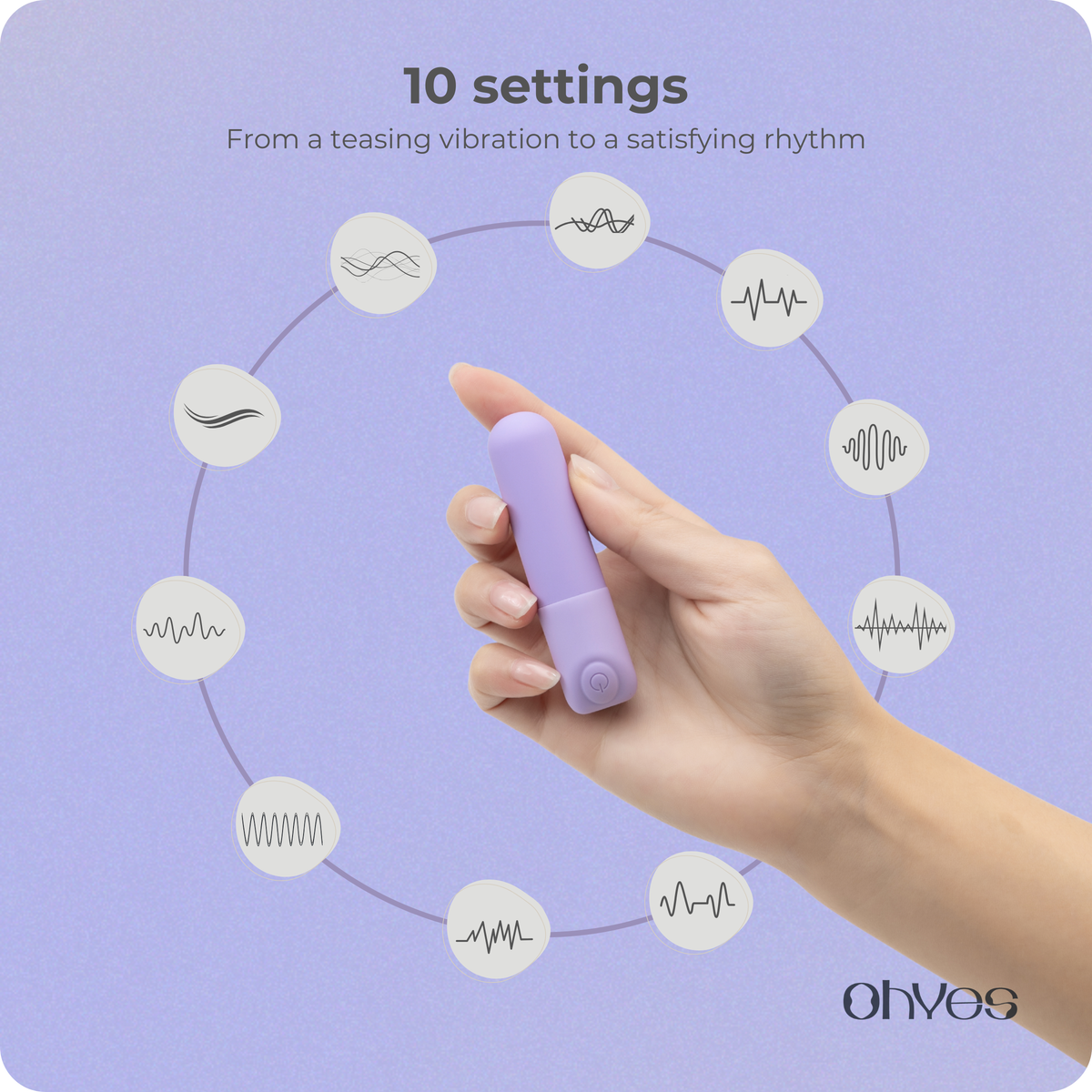 OHYES Mini Bullet Vibrator - Lavender