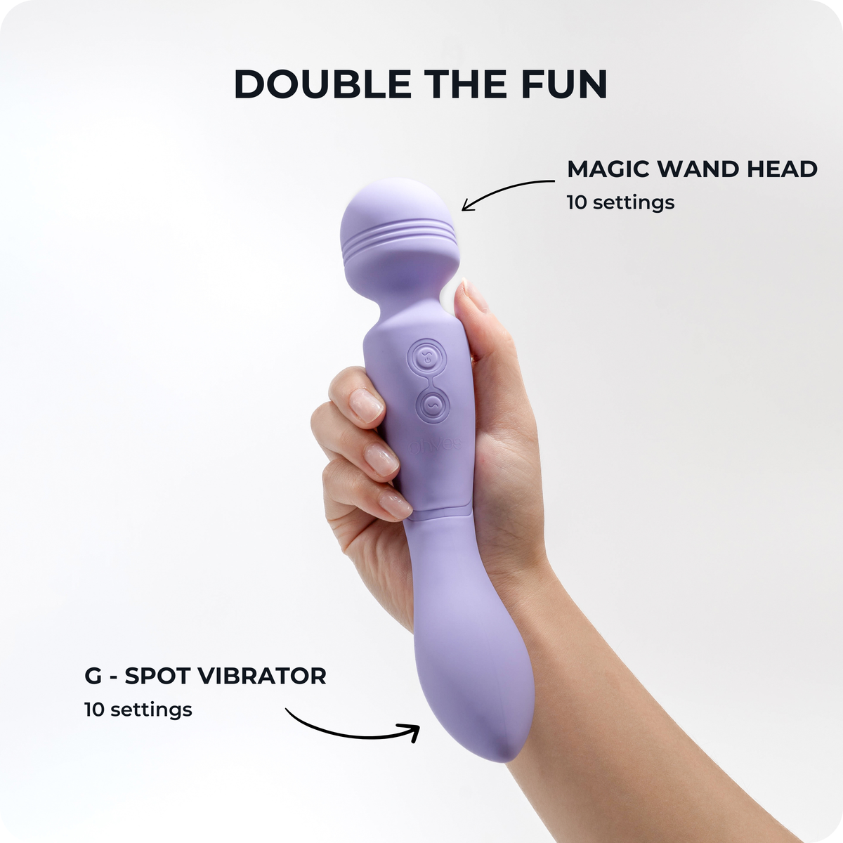 OHYES Magic Wand Vibrator - Dual Wand and G Spot Massager