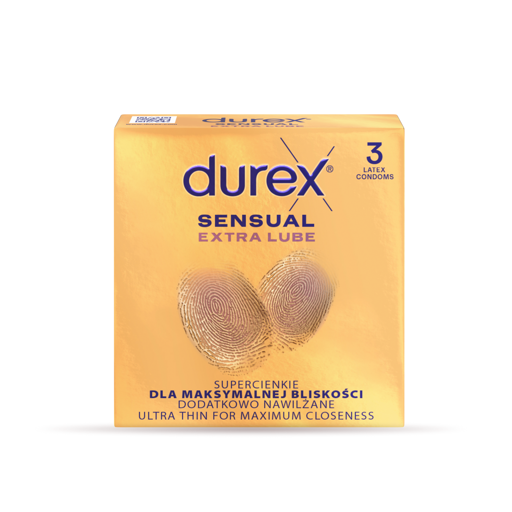 Durex Sensual Extra Lube prezervatīvi