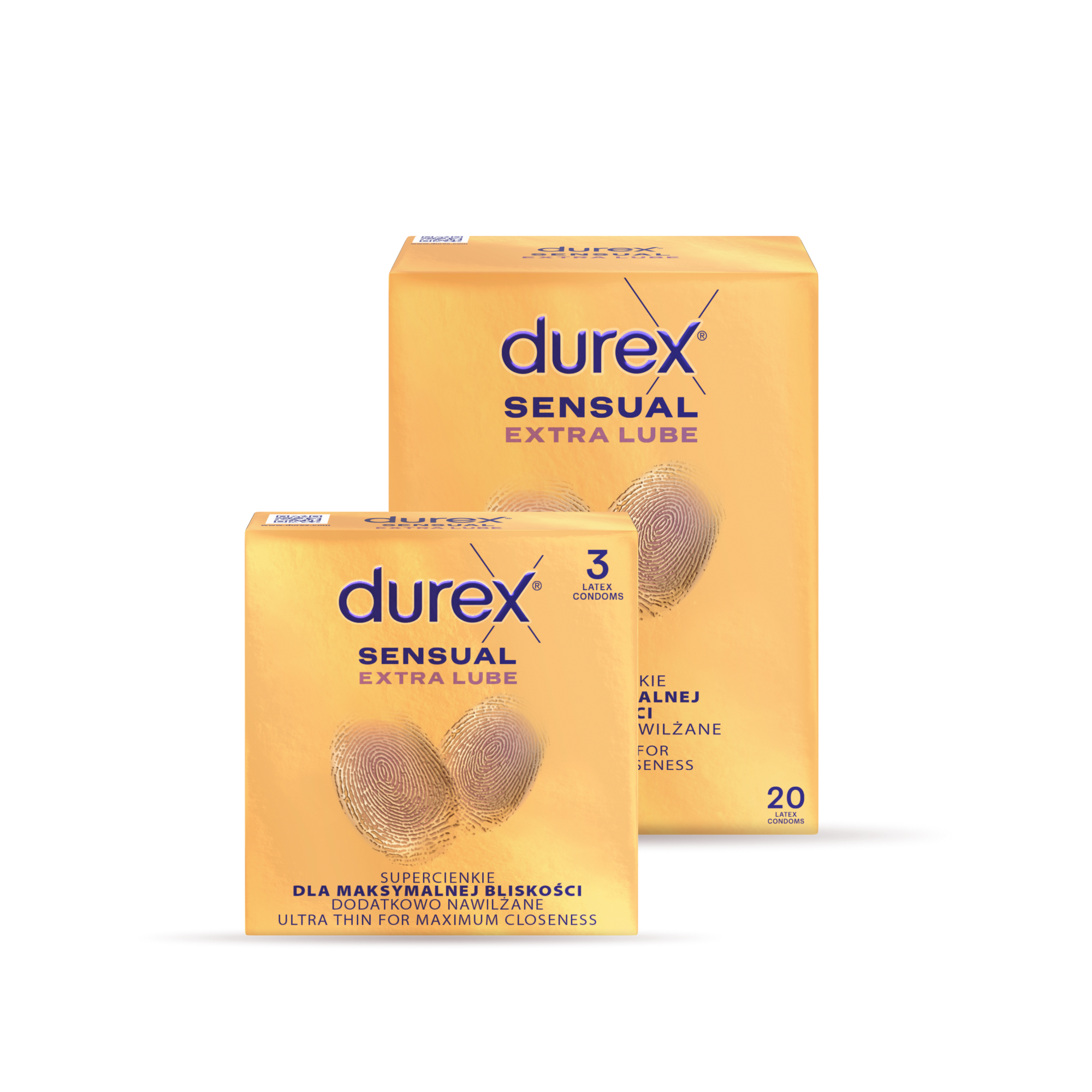 Durex Sensual Extra Lube prezervatīvi