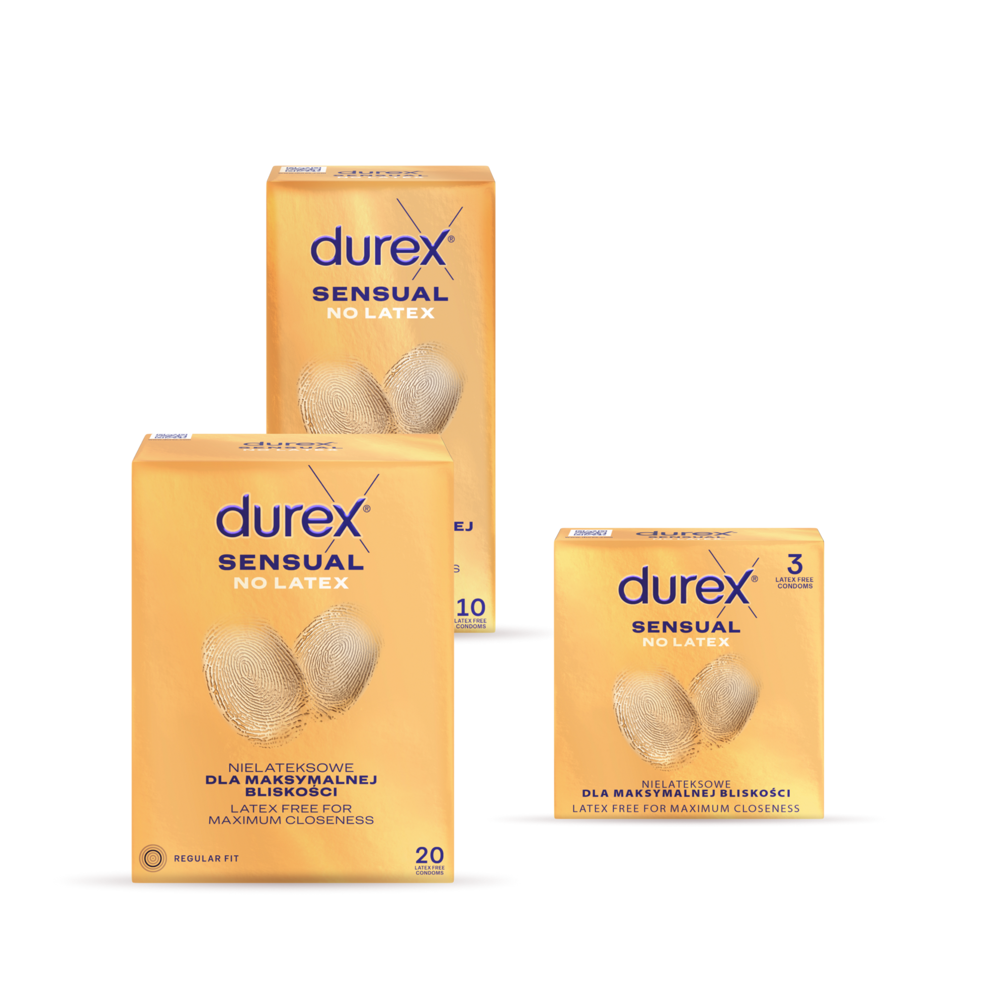 Durex Sensual No Latex prezervatīvi