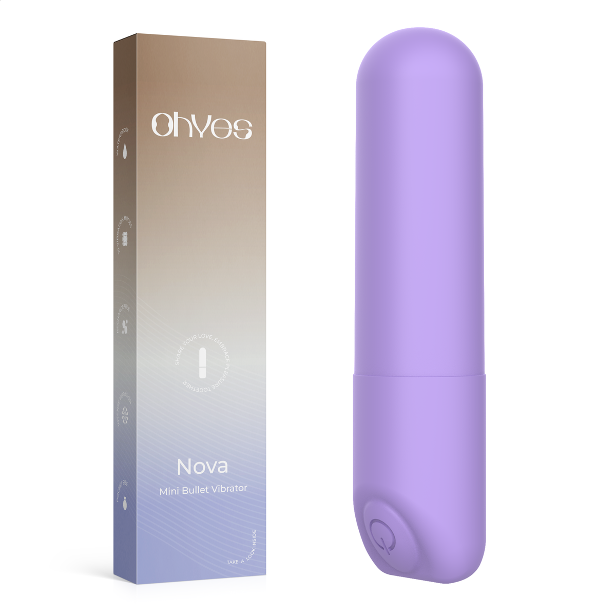 OHYES Mini Bullet Vibrator - Lavender